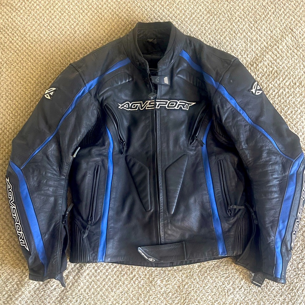 AGV Sport leather motorcycle jacket